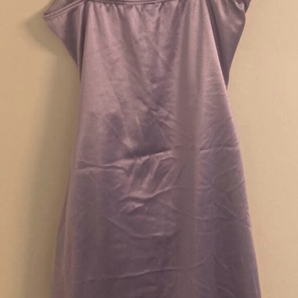 Light Purple Satin Dress - Picture 3 of 5